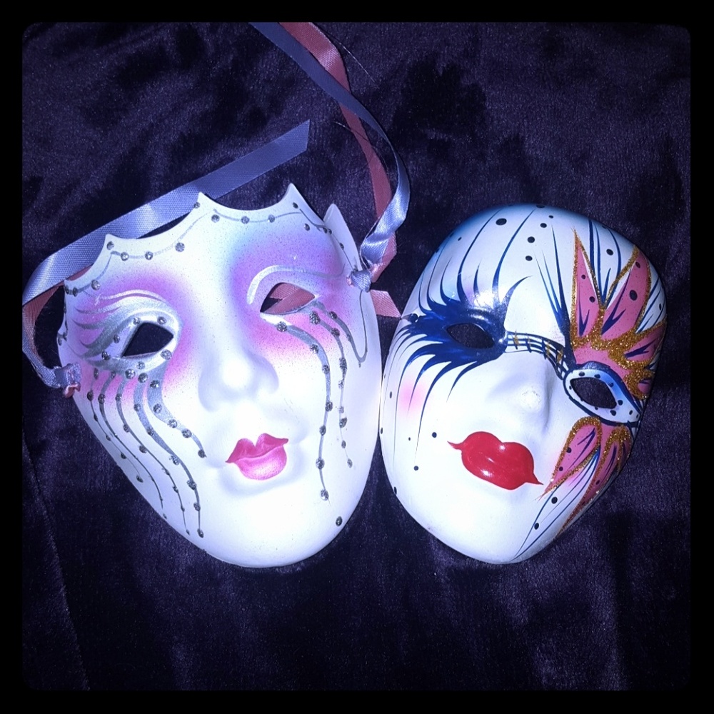 Hand-painted Porcelain Masquerade Mask